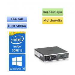 Hp 8300 Elite SFF - Windows 10 - i3 4Go 500Go - PC Tour Bureautique Ordinateur