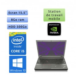 Lenovo ThinkPad W540 - Windows 10 - i5 8Go 500Go - 15.5 - K1100M - Webcam - Workstation Ordinateur Portable PC