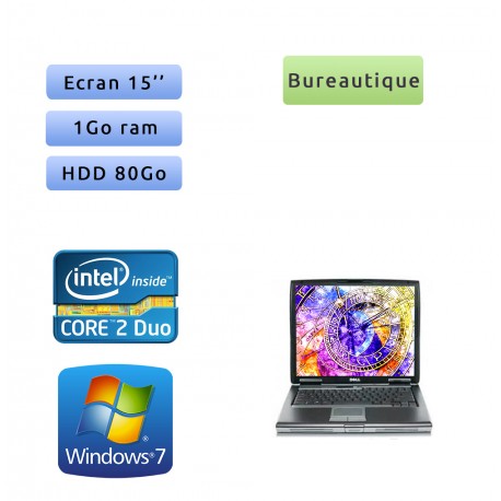 Dell Latitude D530 - Windows 7 - C2D 1GB 80GB - 15 - Ordinateur Portable
