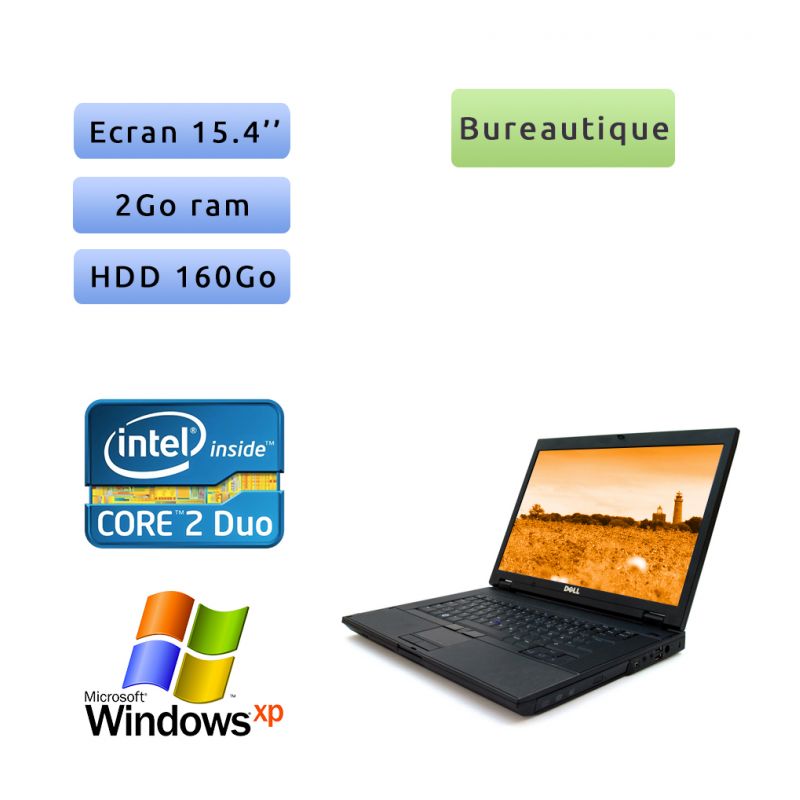 Dell Latitude E5500 - Windows XP - C2D 2Go 160Go - Port Serie - 15.4 - Ordinateur Portable PC