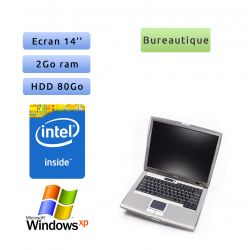 PC portable Dell Windows XP 32bits - Port Série COM RS232 Port - Dual Core 2GB 80GB 14" - Ordinateur
