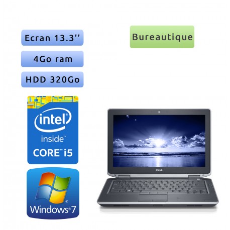 Dell Latitude E6330 - Windows 7 - i5 4Go 320Go - 13.3  - Webcam - Ordinateur Portable PC