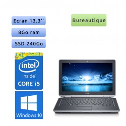 Dell Latitude E6330 - Windows 7 - i5 8Go 240Go SSD - 13.3  - Webcam - Ordinateur Portable PC