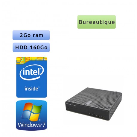 Dell Optiplex FX160 - Windows 7 - Atom 2Go 160Go - Tour Bureautique faible encombrement Dell Optiplex FX160 - Windows 7 - Atom 2Go 160Go - Tour Bureautique faible encombrement