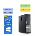 Dell Optiplex 390 SFF - Windows 10 - i3 4Go 180Go SSD - Ordinateur Tour Bureautique PC