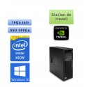 Workstation Z440 - Windows 10 - E5-1650 v3 16Go 500Go SSD - K4200 - grade B - Ordinateur Tour Workstation PC