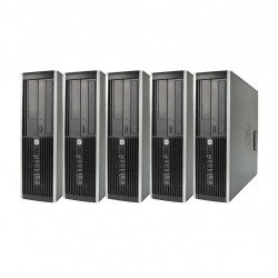 Lot de 5 x Tour HP Faible encombrement - Windows 7 - Double Coeur 4GB 250GB - PC Tour Bureautique Ordinateur