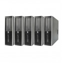 Lot de 5 x Tour HP Faible encombrement - Windows 7 - Double Coeur 4GB 250GB - PC Tour Bureautique Ordinateur