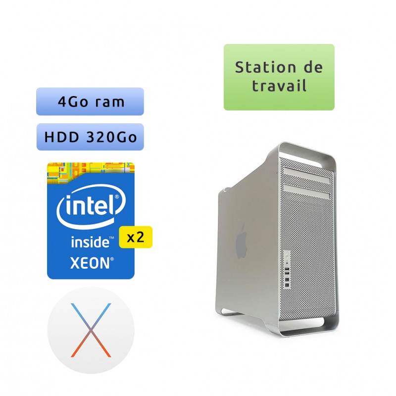 Apple Mac Pro Quad Core A1186 (EMC 2113) 4x 2.66GHz - Station de