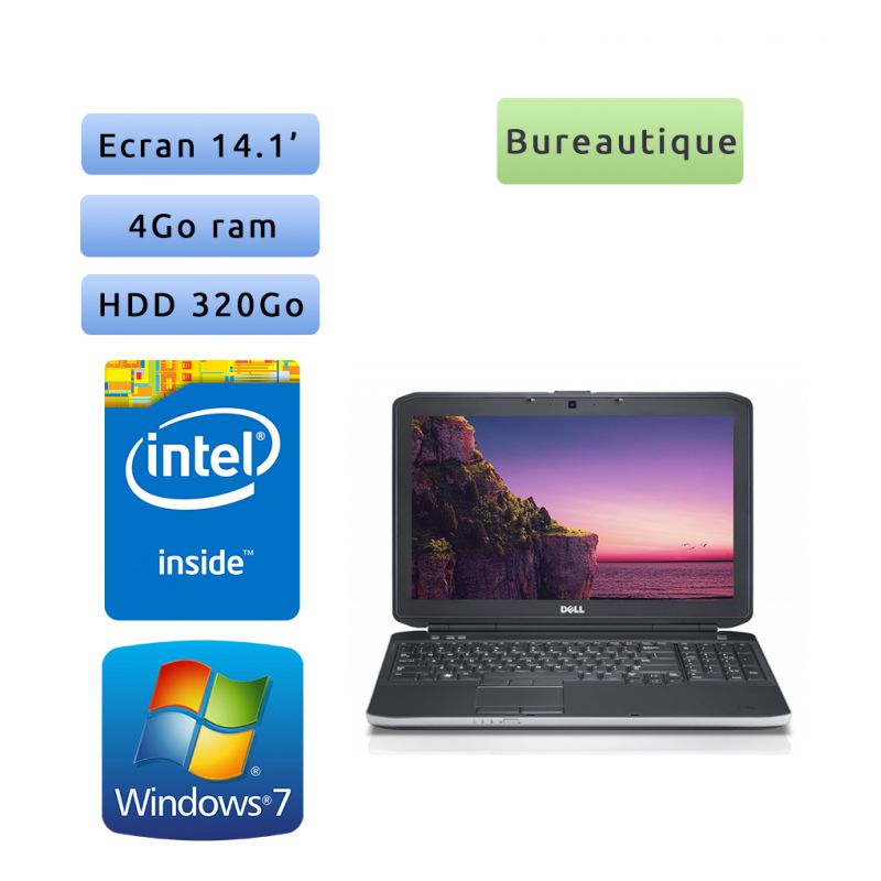 Dell Latitude E5430 - Windows 7 - B840 4Go 320Go - 14.1 - Webcam - Ordinateur Portable PC