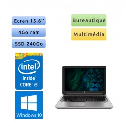 HP ProBook 650 G2 - Windows 10 - i3 4Go 240Go SSD - 15.6 - Webcam - Ordinateur Portable PC - bureautique