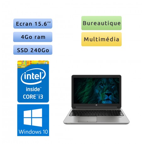 HP ProBook 650 G2 - Windows 10 - i3 4Go 240Go SSD - 15.6 - Webcam - Ordinateur Portable PC - bureautique HP ProBook 650 G2 - Windows 10 - i3 4Go 240Go SSD - 15.6 - Webcam - Ordinateur Portable PC - bureautique