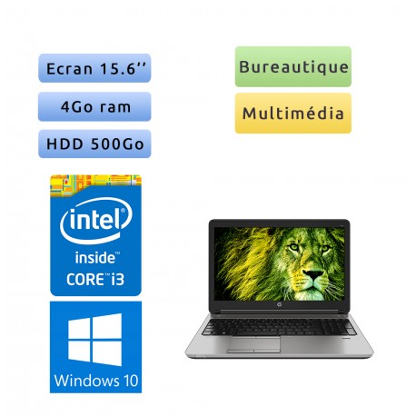 HP ProBook 650 G2 - Windows 10 - i3 4Go 500Go - 15.6 - Webcam - Ordinateur Portable PC - bureautique HP ProBook 650 G2 - Windows 10 - i3 4Go 500Go - 15.6 - Webcam - Ordinateur Portable PC - bureautique