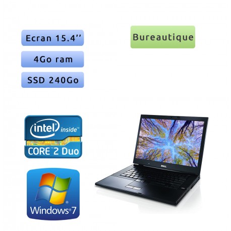 PC portable Dell - Windows 7 - 2.53 4Go 240Go SSD - 15'' - Webcam - Ordinateur PC portable Dell - Windows 7 - 2.53 4Go 240Go SSD - 15'' - Webcam - Ordinateur