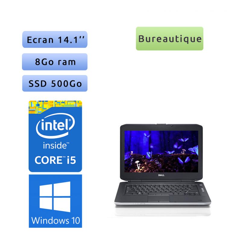 Dell Latitude E5430 - Windows 10 - i5 8Go 500Go SSD - 14.1 - Webcam - Ordinateur Portable PC