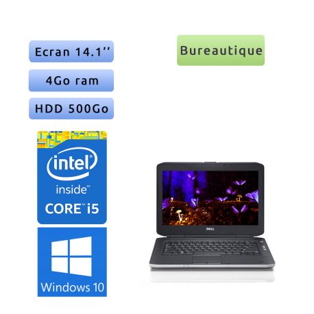 Dell Latitude E5430 - Windows 10 - i5 4Go 500Go - 14.1 - Webcam - Ordinateur Portable PC