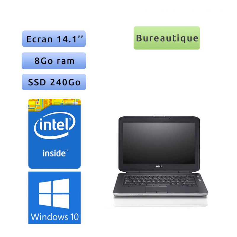 Dell Latitude E5430 - Windows 10 - 1,9Ghz 8Go 240Go SSD - 14.1 - Webcam - Ordinateur Portable PC