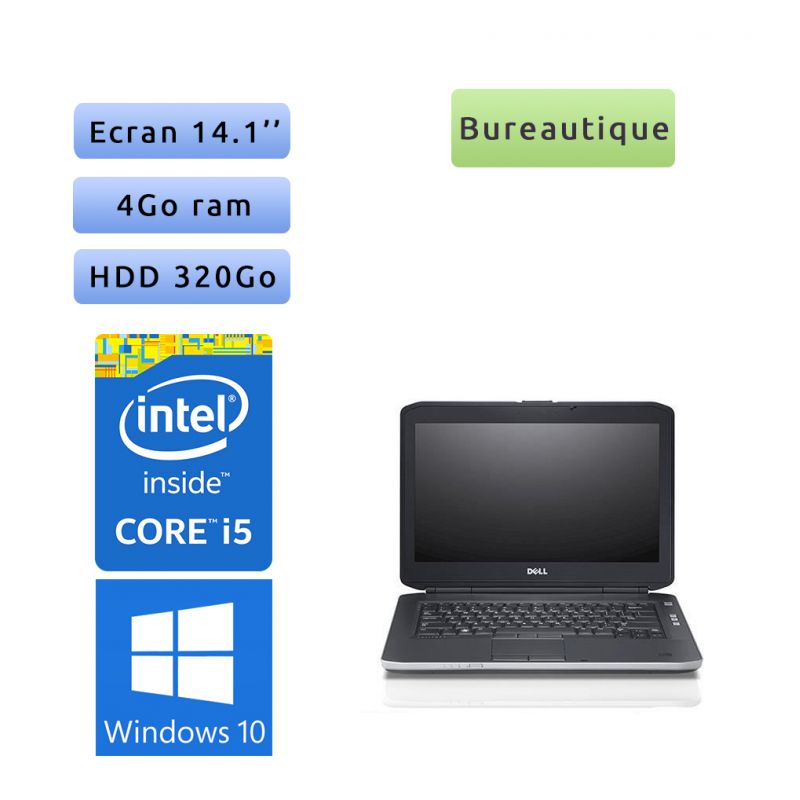 Dell Latitude E5430 - Windows 10 - i5 4Go 320Go - 14.1 - Webcam - Ordinateur Portable PC