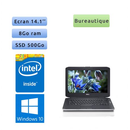 Dell Latitude E5430 - Windows 10 - 1005M 8Go 500Go SSD - 14.1 - Webcam - Ordinateur Portable PC