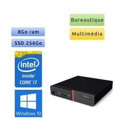 Lenovo ThinkCentre M700 Tiny - Windows 10 - i7 8Go 256Go SSD - PC Tour Bureautique Ordinateur