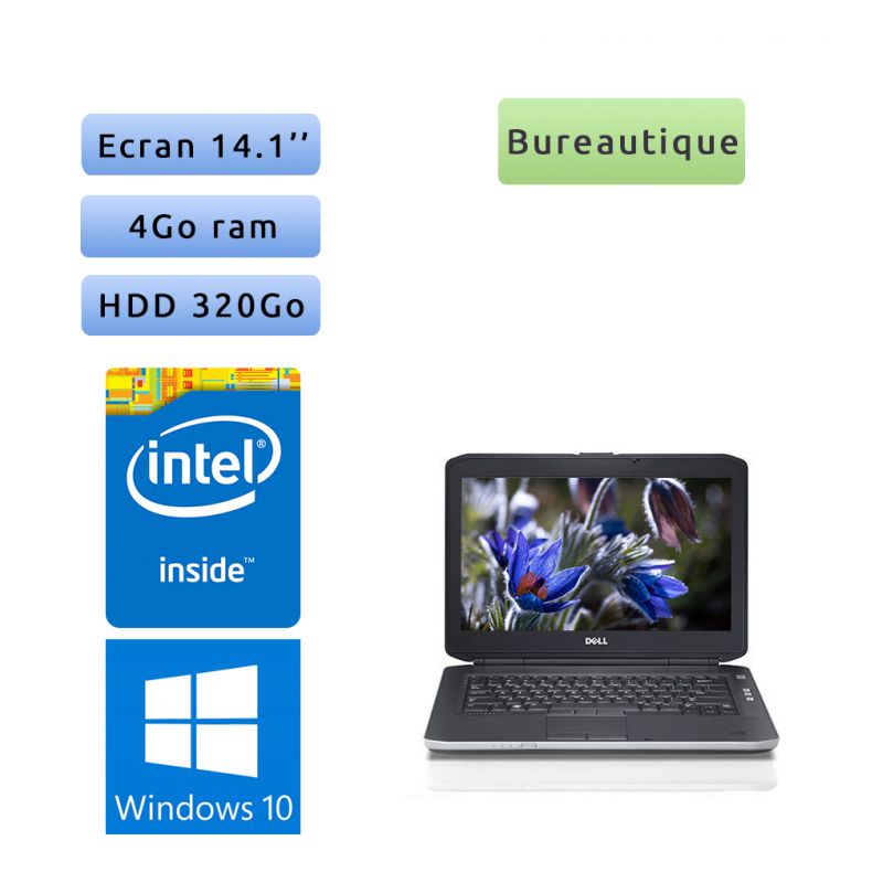 Dell Latitude E5430 - Windows 10 - B840 4Go 320Go - 14.1 - Webcam- Ordinateur Portable PC