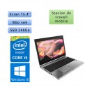 HP EliteBook 8560p - Windows 10 - i5 8Go 240Go SSD - HD6470M - 15.4 - Webcam - Station de Travail Mobile PC Ordinateur