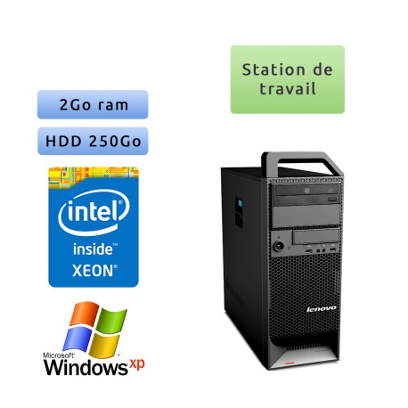 Lenovo ThinkStation S20 TW - Windows XP - W3505 2GB 250GB - Ordinateur Tour Workstation PC Lenovo ThinkStation S20 TW - Windows XP - W3505 2GB 250GB - Ordinateur Tour Workstation PC