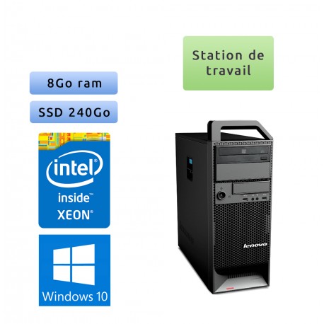 Lenovo ThinkStation S20 TW - Windows 10 - W3505 8GB 240GB SSD - Ordinateur Tour Workstation PC Lenovo ThinkStation S20 TW - Windows 10 - W3505 8GB 240GB SSD - Ordinateur Tour Workstation PC