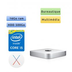Apple Mac mini A1347 Core i5 2.5GHz 16GB 500GB - Macmini6.1 - 2012 - Unité Centrale Apple