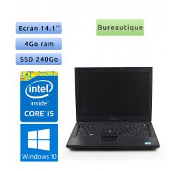 Dell Latitude E6410 - Windows 10 - i5 4Go 240Go SSD - 14.1 - Grade B - Ordinateur Portable PC