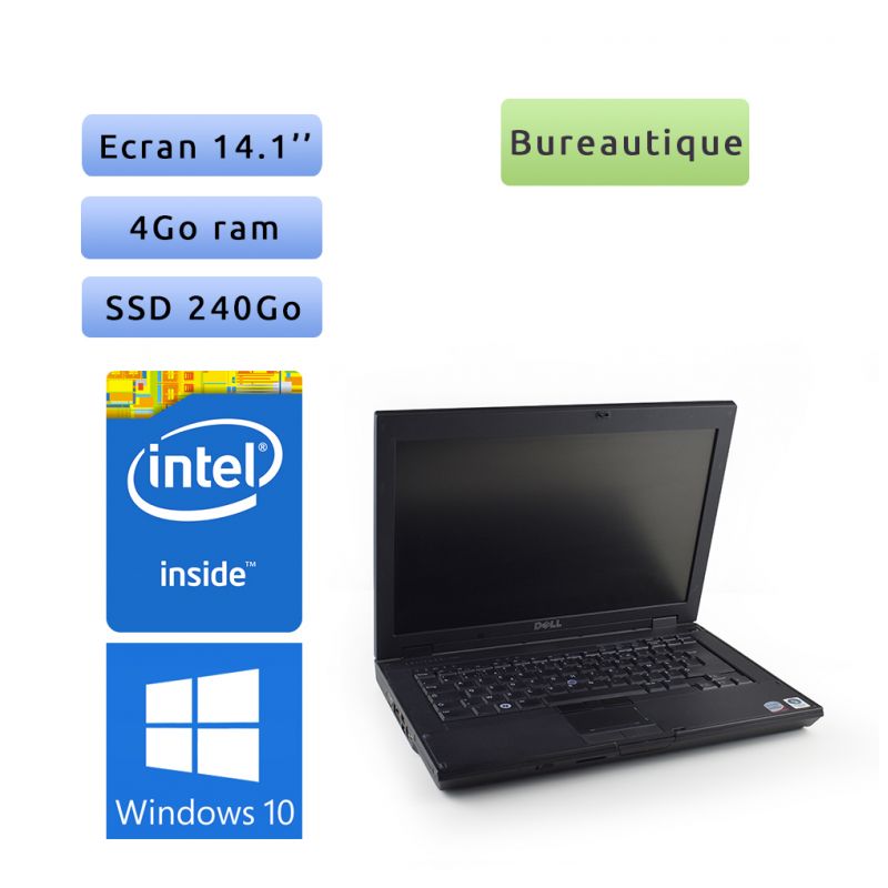 Dell Latitude E5400 - Windows 10 - 2Ghz 4Go 240Go SSD - 14.1 - Grade B - Ordinateur Portable PC