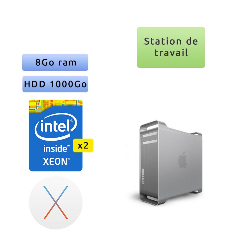 Apple Mac Pro 5.1 Eight Core Xeon 2.4Ghz A1289 (EMC 2314-2) - Station de Travail