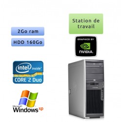 HP Workstation XW4600 - Windows XP - C2D 2Go 160Go - Port Serie et Parallele - Ordinateur Tour Workstation PC