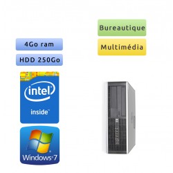 Hp 8000 Elite SFF - Windows 7 - CD 4GB 250GB - PC Tour Bureautique Ordinateur