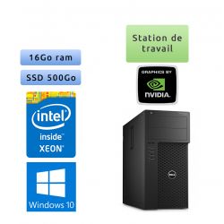 Dell Precision T3620 - Windows 10 - E3-1270 v5 16Go 500Go SSD - M4000 - Ordinateur Tour Workstation PC