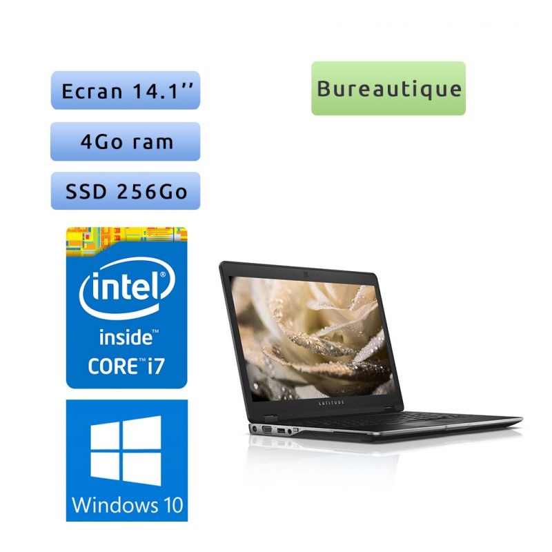 Dell Latitude 6430u - Windows 10 - i7 4Go 256Go SSD - 14.1 - Webcam - Ordinateur Portable PC