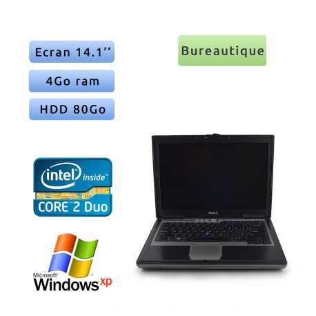 Dell Latitude D630 - Windows XP - C2D 2.2Ghz 4Go 80Go - 14.1 - Grade B - Ordinateur Portable PC