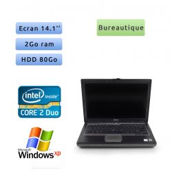 Dell Latitude D620 - Windows XP - C2D 1.66Ghz 2Go 80Go - 14.1 - Port Serie - Grade B - Ordinateur Portable PC
