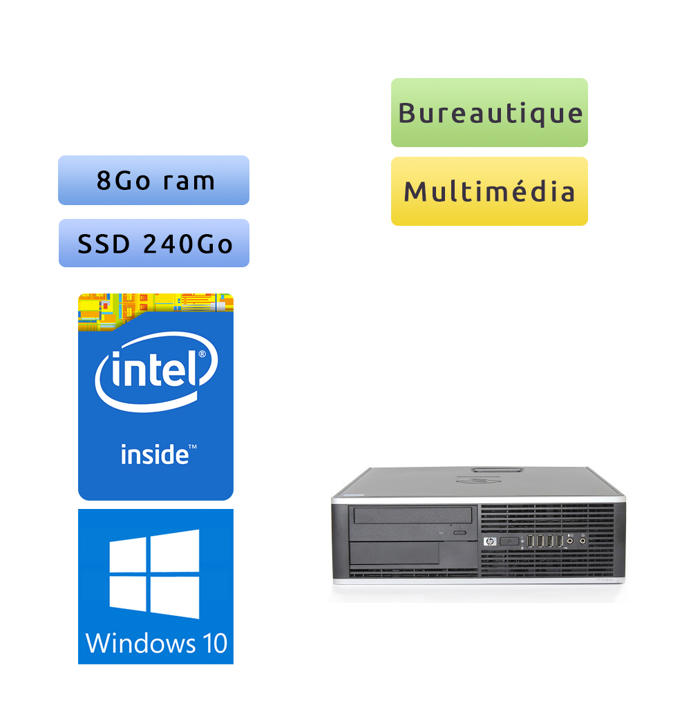 HP EliteDesk 800 G1 - unité centrale - reconditionné grade A - SFF