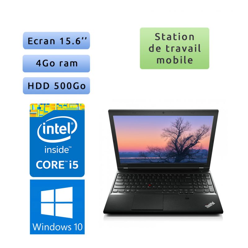Lenovo ThinkPad L540 - Windows 10 - i5 4Go 500Go - 15.6 - Workstation Ordinateur Portable PC