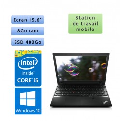 Lenovo ThinkPad L540 - Windows 10 - i5 8Go 480Go SSD - 15.6 - Workstation Ordinateur Portable PC