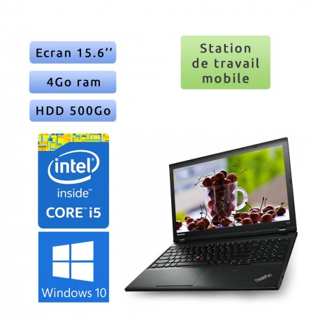 Lenovo ThinkPad L540 - Windows 10 - i5 4Go 500Go - 15.6 - Ordinateur Portable Workstation PC