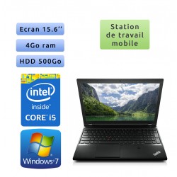 Lenovo ThinkPad L540 - Windows 7 - i5 4Go 500Go - 15.6 - Ordinateur Portable Workstation PC