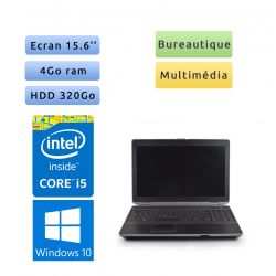 Dell Latitude E6520 - Windows 10 - i5 4Go 320Go - 15.6 - Grade B - Ordinateur Portable PC