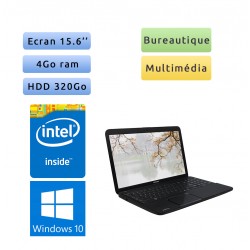 Toshiba Satallite Pro C850-10R - Windows 10 - 1.6Ghz 4Go 320Go - 15.6 - Webcam - Ordinateur Portable PC