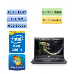 Dell Vostro 3550 - Windows 7 - i3 4GB 500GB - 15.6 - Webcam - Ordinateur Portable