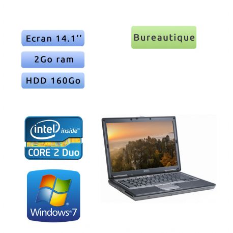 Dell Latitude D630 - Windows 7 - C2D 2Go 160Go - 14.1 - Ordinateur Portable PC