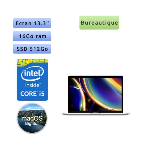Apple MacBook Pro A2251 (EMC 3348) i5 16Go 512Go SSD - 13.3'' - Ordinateur Portable