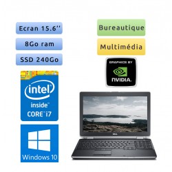 Dell Latitude E6530 - Windows 10 - i7 8Go 240Go SSD - 15.6 - Ordinateur Portable PC