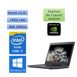Dell Precision 7520 - Windows 10 - i7 16Go 500Go SSD - Webcam - M2200 - Station de Travail Mobile Ordinateur